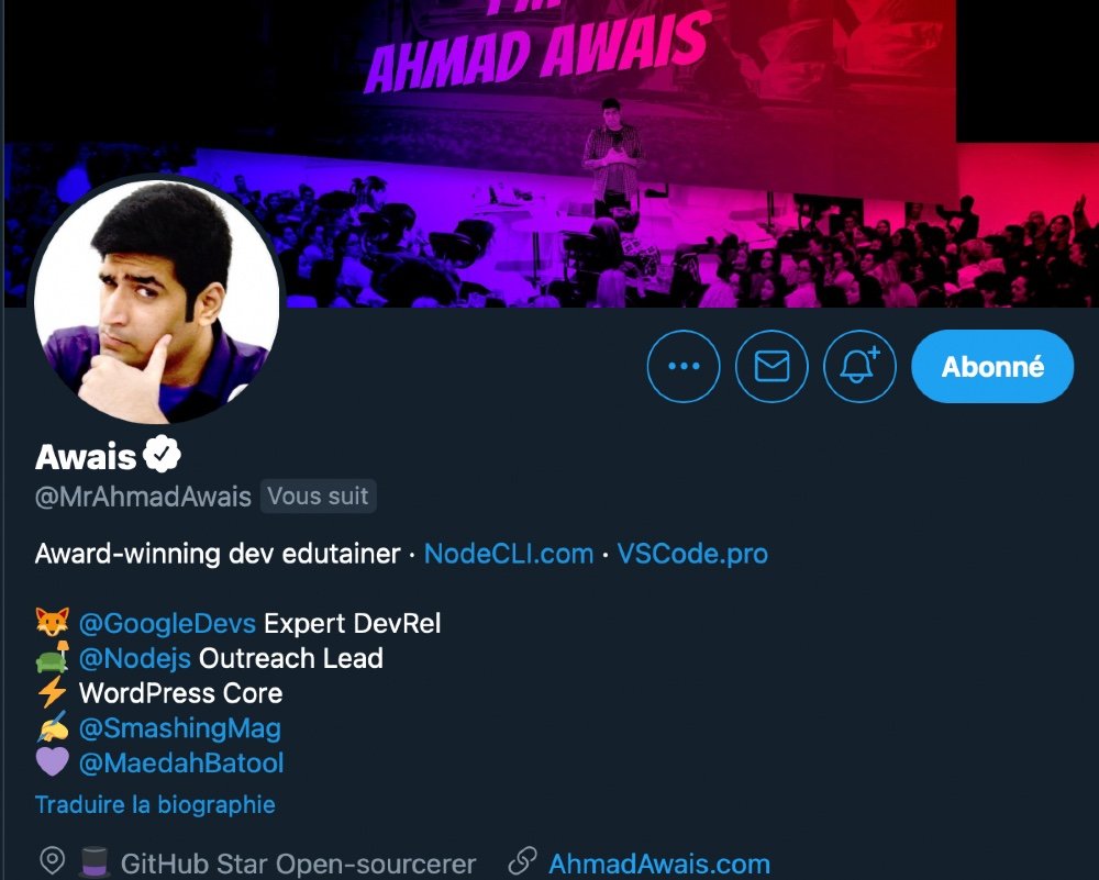 Ahmad Awais Twitter profile